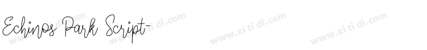 Echinos Park Script字体转换